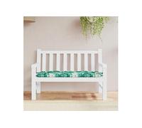 vidaXL Coussin de banc de jardin Motif de feuilles 378951 Extérieur/Intérieur