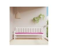 vidaXL Coussin de banc de jardin 200x50x7 cm tissu Rose
