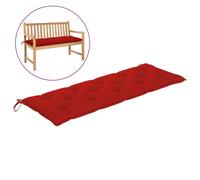 Coussin de banc de jardin Rouge 150x50x7 cm Tissu vidaXL vidaXL