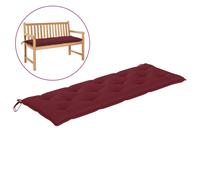 Coussin de banc de jardin Rouge bordeaux 150x50x7 cm Tissu vidaXL vidaXL