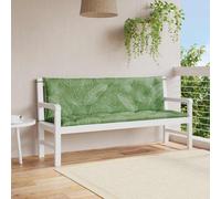 Coussin de Banc de Jardin Siège Patio Extérieur Vert Vif Tissu Oxford vidaXL