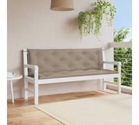 vidaXL Coussin de balancelle 150 cm tissu Oxford 7 cm d'épaisseur taupe