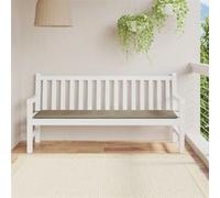 Coussin de banc de jardin taupe 180x50x3 cm tissu oxford Taupe G