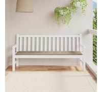 vidaXL Coussin de banc de jardin taupe 150x50x4 cm tissu oxford