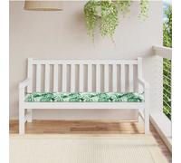 Coussin De Banc De Jardin Vidaxl Avec Motif Feuille 150x50x4 Cm En Tissu Oxford