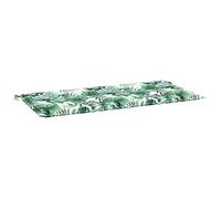 Coussin de banc de jardin - vidaXL - 100x50x4 cm - Motif Feuille - Tissu Oxford - Usage intérieur & extérieur