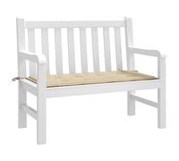 Coussin de banc d'extérieur beige 100 x 50 x 3 cm en tissu imperméable, design universel, résistant aux intempéries, décoration pour bancs de jardin, idéal pour l'extérieur