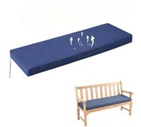Coussin de Banc D'Extérieur Imperméable Épais avec Attaches Et Poignée pour Mobilier de Patio Balancelle de Porche Housse Lavable pour Jardin Et Intérieur