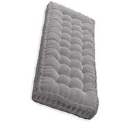 Coussin de banc d'extérieur lavable, antidérapant et confortable - Dimensions : 150 x 35 cm - Gris clair