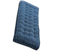 Coussin de banc d'extérieur lavable et antidérapant avec housse, idéal pour terrasse, jardin et porche (bleu foncé, 160 x 50 cm)