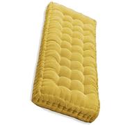 Coussin de banc d'extérieur lavable et antidérapant confortable disponible en jaune, plusieurs tailles et couleurs, parfait pour meubles de jardin, 150 x 40 cm