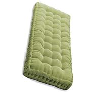 Coussin de banc d'extérieur lavable et antidérapant pour jardin - 140 x 50 cm - Vert
