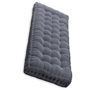 Coussin de banc d'extérieur lavable et antidérapant - Résistant aux intempéries - Pour meubles de terrasse - Gris foncé - 160 x 40 cm