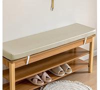 Coussin de banc en similicuir imperméable pour extérieur, jardin, terrasse, étagère à chaussures, coussin polyvalent 2, 3 ou 4 places avec attaches pour siège de piano et canapé confortable