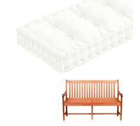 Coussin de Banc en Velours pour Intérieur Et Extérieur Coussin de Siège de Fenêtre de 10 cm D'Épaisseur Coussin Capitonné pour Balancelle de Patio Ou de Véranda avec Poignée