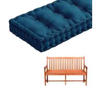 Coussin de Banc en Velours pour Intérieur Et Extérieur Coussin de Siège de Fenêtre de 10 cm D'Épaisseur Coussin Capitonné pour Balancelle de Patio Ou de Véranda avec Poignée