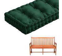 Coussin de Banc en Velours pour Intérieur Et Extérieur Coussin de Siège de Fenêtre de 10 cm D'Épaisseur Coussin Capitonné pour Balancelle de Patio Ou de Véranda avec Poignée