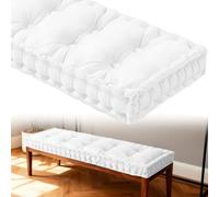 Coussin de banc épais de 10 cm, rembourré pour intérieur et extérieur, cuisine, banc de salle à manger, balançoire et terrasse, 160 x 60 cm, taille n°1 Quali