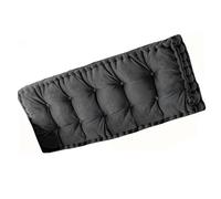 Coussin de banc épais pour intérieur/extérieur - Confortable et durable - 190 x 50 cm - Noir