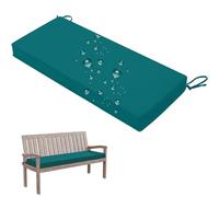 Coussin de Banc Extérieur 150 X 40 cm Coussins Imperméables pour Mobilier de Patio Coussins de Canapé de Jardin avec Attaches Et Passepoil Coussin de Balancelle de Porche de 7,5 cm avec Fermeture