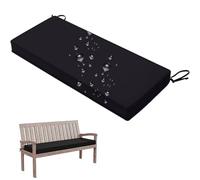 Coussin de Banc Extérieur 150 X 40 cm Imperméable pour Mobilier de Jardin avec Attaches Et Passepoil Et Coussin de Balancelle de 7,5 cm Épaisseur pour Canapé Et Fauteuil Extérieur avec Fermetu