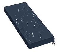 Coussin de Banc Extérieur Imperméable Coussin de Chaise en Mousse Haute Densité de 8 Cm Épaisseur avec Attaches pour Meubles de Patio Balancelle de Porche Chaises de Jardin (A7 51 X 16 X 3 Pouces)