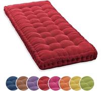 Coussin de Banc Exterieur intérieur 100x40/120x40/140x40/150x50/180x55cm Banc Assise Coussin 8-10cm Jardin Coussin D'assise Epais Coussin de Sol Canapé pour Maison Patio Balançoire(Color 7,120x35cm(47