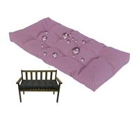 Coussin de banc imperméable 2/3 places 8 cm d'épaisseur - Doux et antidérapant - Pour mobilier de jardin - Utilisation en intérieur - Roland - Violet - 140 x 60 cm