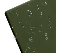 Coussin de banc imperméable, amovible, antidérapant et lavable, pour terrasse, terrasse, balancelle, 50 x 50 x 8 cm, vert kaki
