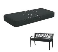Coussin De Banc Imperméable,Coussin De Canapé Antidérapant avec Fermeture Éclair Et Housse Lavable,Coussin De Balançoire De Patio De 5 Cm(Dark Gray,99.1x43.2x5.1 cm)