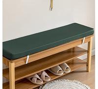 Coussin de banc imperméable en similicuir pour jardin et terrasse 2, 3 ou 4 places - Élégant coussin pour étagère à chaussures, banc d'extérieur avec attaches