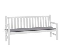 Coussin de banc imperméable gris, 180 x 50 x 3 cm, tissu durable pour banc de jardin, design universel, résistant aux intempéries, accessoire décoratif pour terrasse