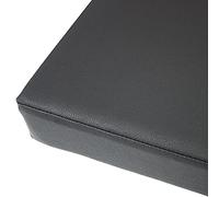 Coussin de banc imperméable pour extérieur 2 ou 3 places en cuir synthétique avec fermeture éclair, noir, pour salle à manger ou balancelle, 160 x 45 x 5 cm