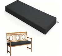 Coussin de Banc Intérieur/Extérieur Imperméable Et Résistant à La Décoloration avec Attaches Antidérapant Housse Amovible pour Mobilier de Patio Balancelle de Jardin Canapé Ou Banquette