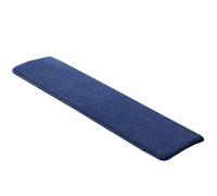 Coussin de banc long en bois avec attaches à nouer pour intérieur - 170 x 50 x 1,5 cm - Bleu élégant