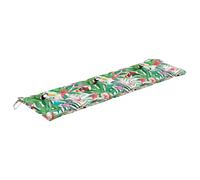 vidaXL Coussin de Banc de Jardin, Coussin de Siège, Coussin de Banc de Patio, Coussin de Meuble de Jardin d'Extérieur, Multicolore 180x50x7 cm Tissu Oxford