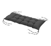 Coussin de banc - Outsunny - banquette jardin 100x40 cm rembourrage épais doux confort - tissu - gris foncé