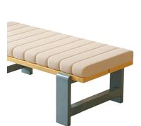 Coussin de banc rectangulaire antidérapant avec fermeture éclair | Coussin de meubles imperméable et lavable pour terrasse, balançoire, canapé, fenêtre, intérieur ou extérieur