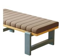 Coussin de banc rectangulaire antidérapant avec fermeture éclair | Coussin de meubles imperméable et lavable pour terrasse, balançoire, canapé, fenêtre, intérieur ou extérieur