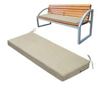 Coussin de banc rectangulaire imperméable et résistant à la décoloration pour porche, balançoire, cour, jardin et balcon intérieur, parfait pour les fêtes en plein air et la relaxation