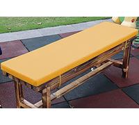 Coussin de banc rectangulaire imperméable pour 2/3/4 places 100/120/150 cm, 160 x 45 x 5 cm, jaune élégant, pour mobilier de jardin