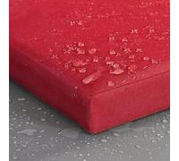 Coussin de Banc Rectangulaire Long pour Intérieur Et Extérieur Coussin de Chaise Antidérapant Imperméable Coussin de Siège de Balançoire de Jardin Amovible Coussin de Baie (Rouge 31 X 12 X 2 Pouces)