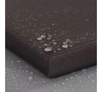 Coussin de Banc Rectangulaire Long pour Intérieur Et Extérieur Coussin de Chaise Antidérapant Imperméable Coussin de Siège de Balançoire de Jardin Amovible Coussin de Baie (Noir 31 X 16 X 2 Pouces)