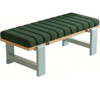 Coussin de Banc sur Mesure Imperméable Antidérapant, Housse Amovible, Mousse, Intérieur/Extérieur, Jardin, Terrasse, Balancelle, Canapé,(Green03,120x45x5cm/47x18x2in)