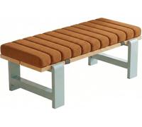 Coussin de Banc sur Mesure Imperméable Antidérapant, Housse Amovible, Mousse, Intérieur/Extérieur, Jardin, Terrasse, Balancelle, Canapé,(Caramel,120x35x5cm/47x14x2in)