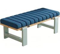 Coussin de Banc sur Mesure Imperméable Antidérapant, Housse Amovible, Mousse, Intérieur/Extérieur, Jardin, Terrasse, Balancelle, Canapé,(Navy Blue,120x35x5cm/47x14x2in)