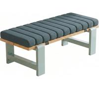 Coussin de Banc sur Mesure Imperméable Antidérapant, Housse Amovible, Mousse, Intérieur/Extérieur, Jardin, Terrasse, Balancelle, Canapé,(Gray-Blue,120x45x5cm/47x18x2in)