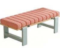 Coussin de Banc sur Mesure Imperméable Antidérapant, Housse Amovible, Mousse, Intérieur/Extérieur, Jardin, Terrasse, Balancelle, Canapé,(Pink,120x45x5cm/47x18x2in)