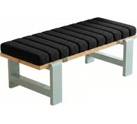 Coussin de Banc sur Mesure Imperméable Antidérapant, Housse Amovible, Mousse, Intérieur/Extérieur, Jardin, Terrasse, Balancelle, Canapé,(Black,120x40x5cm/47x16x2in)