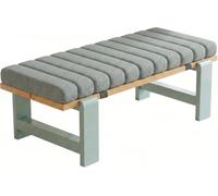 Coussin de Banc sur Mesure Imperméable Antidérapant, Housse Amovible, Mousse, Intérieur/Extérieur, Jardin, Terrasse, Balancelle, Canapé,(Gray,120x30x5cm/47x12x2in)